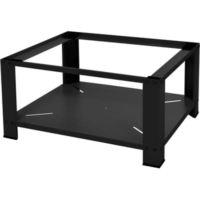 Wasmachine verhoger, Wasmachine Onderstel 63x54x32 cm met planchet in zwart ML design