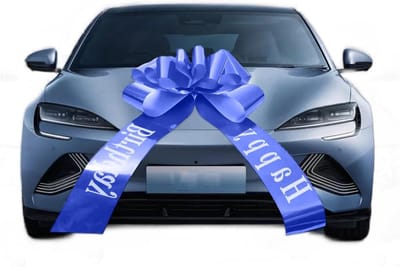 Grote Blauwe Strik voor Auto's, Fietsen en Feestelijke Gelegenheden - Perfect voor Verjaardagen en Bruiloften