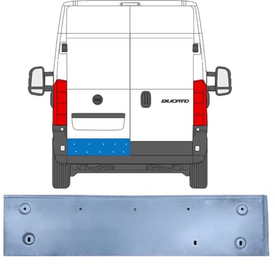 Reparatie plaatwerk achterste deuren voor Peugeot Boxer 2006-2025 / Links