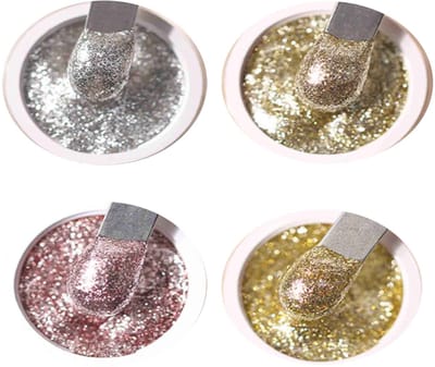 NAXSIR UV Nagelgel - Beginner - vriendelijk, Intens Glitter Effect! Ideaal voor DIY Thuis & Als Cadeau - Eenvoudig Verwijderbaar, Kleurrijke Glitterkleuren