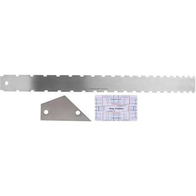 Gitaarhals Rechthoekige Liniaal Snaaractie Liniaal Gitaar Fret Rocker Reparatiegereedschap gray