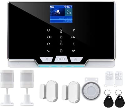 Draadloos Alarm Systeem - Beveiligingskit Huis - Veiligheid Thuis - App Bediening - 93 x 1 cm - Zwart