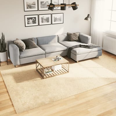 vidaXL - Vloerkleed - HUARTE - laagpolig - zacht - wasbaar - 240x340 - cm - crème