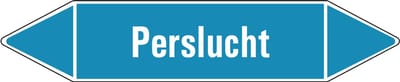 Perslucht leidingmarkering op vel 179 x 37 mm - 5 per vel