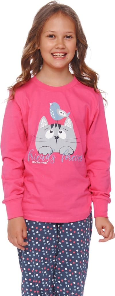 Doctor Nap Katoenen Familie Pyjama voor Meisjes Matching Pyama Friends Forever Peony PDG.4537 110/116
