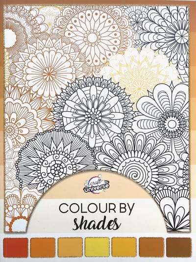 Colour by Shades Kleurboek volwassenen Universe Oranje Uitdeelcadeautjes