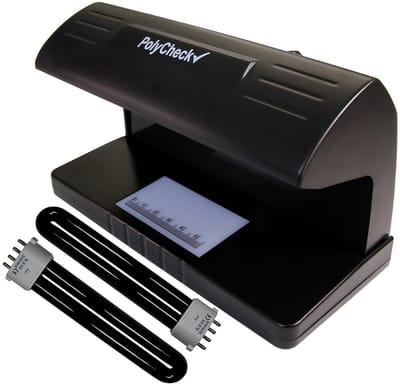 Professionele 2-in-1 UV Bankbiljetten Detector met LED Zaklamp en Reserve Lampen