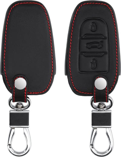 kwmobile autosleutel hoesje geschikt voor Peugeot Citroen 3-knops Smartkey autosleutel (alleen Keyless Go) - Autosleutel behuizing in zwart