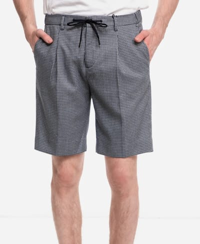 Scotch & Soda Short - Geruit - Blauw - Maat 30