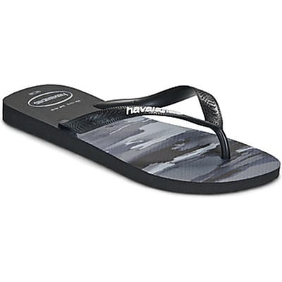 Havaianas HAV. TOP CAMU Zwart/Zwart/Wit Heren Slippers - Zwart/Zwart/Wit