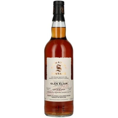 Ondertekenaar Vintage Signatory Vintage 100 Proof Edition GLEN ELGIN 14 Years Old Single Malt #82 2011 57,1% Vol. 0,7l