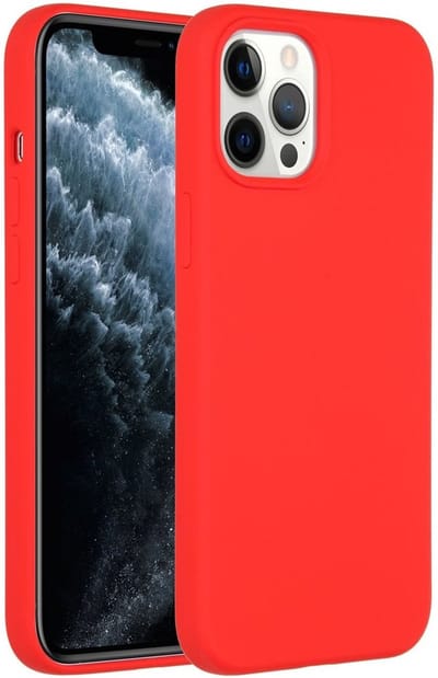 LuxeBass Siliconen hoesje geschikt voor Apple iPhone 11 Pro - Rood - telefoonhoes - gsm hoes - telefoonhoesje
