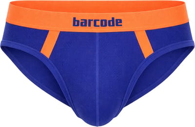 Barcode Berlin Brief Sonny Royal-Neonorange - MAAT M - Heren Ondergoed - Slip voor Man - Mannen Brief