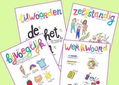 A3 poster - Voordeelset Taal (deel 1) (4 posters)