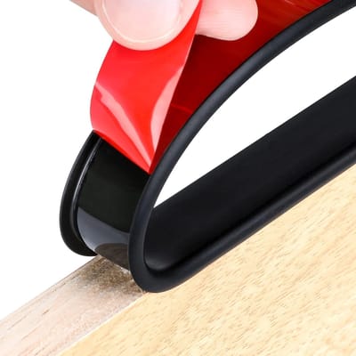Houten kantenband - Kantenband - Zelfklevende fineer kantenband - 18 mm x 5 m - Flexibel - Afpelbaar - Fineer randafwerking - 3/4" - Opvouwbaar - Randbeschermer - 5 m - Zwart