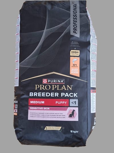 Pro Plan Dog Puppy Medium Sensitive Skin - Hondenvoer - Zalm 18 kg Breederbag