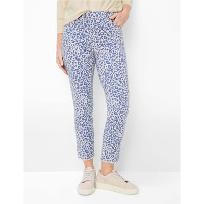 Raphaela by Brax Dames Instapbroek  Style LAVINA FRINGE CORNFLOWER, blauw, maat 44K