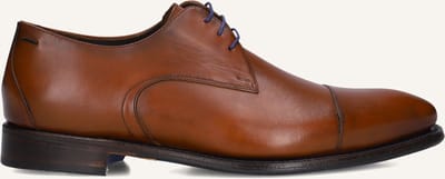 Floris van Bommel - DE LOPER 16.00 - Nette herenschoenenHeren veterschoen - Kleur: Cognac - Maat: 44.5