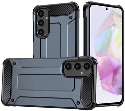 Hoesje Geschikt voor Samsung Galaxy S25 | Shock Proof | Hybride Back Cover | Beschermhoes | Schokbestendig | Extra bescherming | Blauw