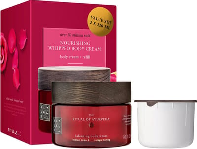 Rituals of Ayurveda Body Cream and Refill Pack- Value set 2 x 220 ml=440 ml