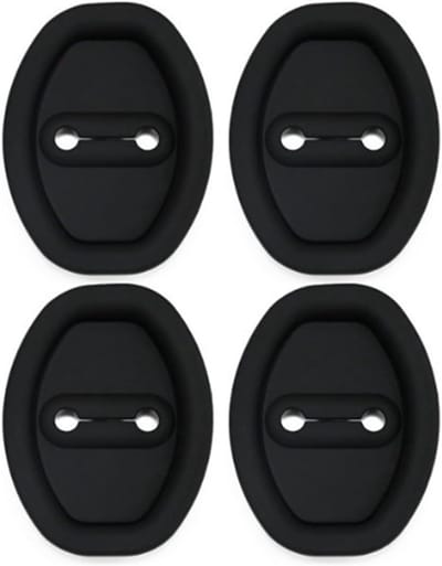 Set van 4 autodeur slotbeschermers - Siliconen en RVS accessoires voor optimale bescherming van deur sloten