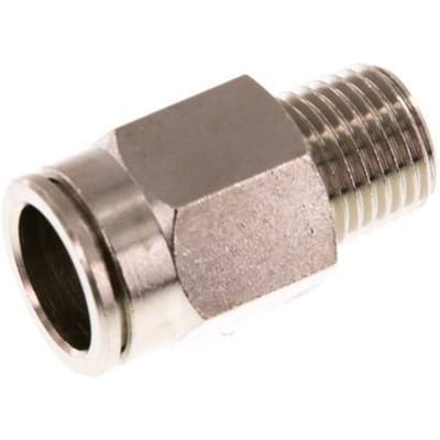 12mm x R1/4'' Messing Insteekfitting Buitendraad NBR [2 Stuks]