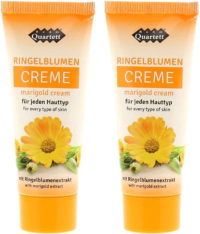 ReAm Quartett Goudsbloemcrème - Vochtigheidscrème | Voordeelverpakking - 2x 75 ml - Reisformaat | Intensieve Hydratatie & Verzachting