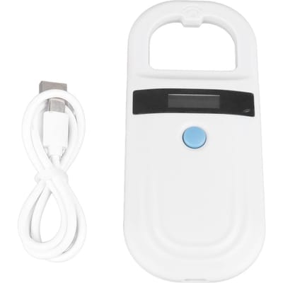 Scanner de puces électroniques pour animaux de compagnie, chiens, chevaux, chats, cochons, lecteur d'étiquettes d'identification, écran haute luminosité, reconnaissance 3,7 V
