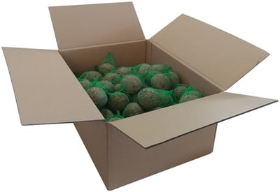 Buitenvogelvoer - Mezen bollen 100 stuks met netje Doos