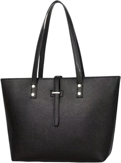 Livano Handtas Dames - Schoudertas - School - Shopper - Schooltas - Werktas - Zwart