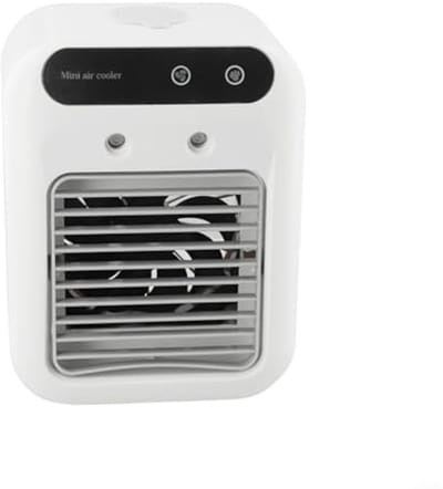 Draagbare Airconditioner USB Oplaadbare Luchtkoeler voor Bureau, Kantoor en Reizen met 1800mAh Batterij, Stil en Met 2 Snelheden en Nevel Modus