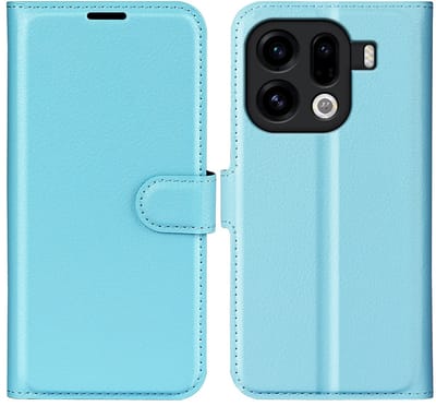 Coverup Hoesje - Geschikt voor OPPO Find X9 Pro Hoesje - Coverup Book Case - Blauw