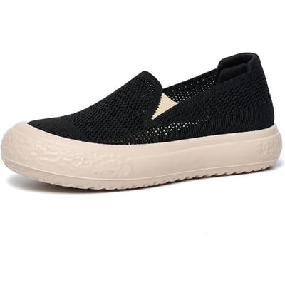 Nieuwe Dames Lente Nieuw Mesh Ademend Dikke Zool Comfortabele Loafers Dames Outdoor Casual Wandelen Dames Sportschoenen Zapatos 40 beige