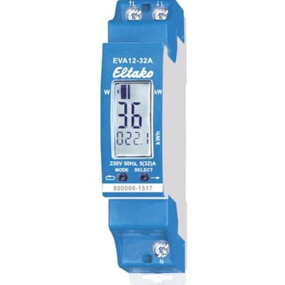 Eltako EVA12-32A 28032411 kWh-meter 1-fase Digitaal 32 A Conform MID: Nee 1 stuk(s)