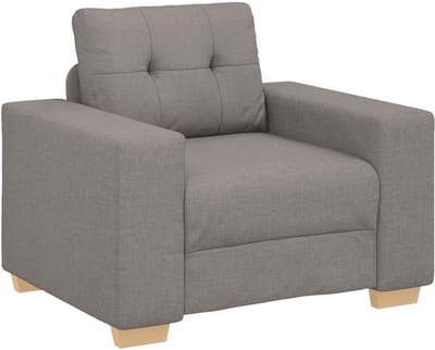 Fauteuil - Relaxzetel - Relaxstoel - Relaxfauteuil - Stoel - Met armleuning - Voor één Persoon - Fluweel - Taupe