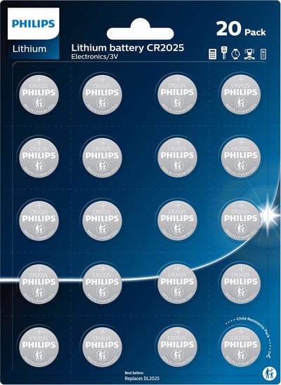 Philips CR2025 20 pack