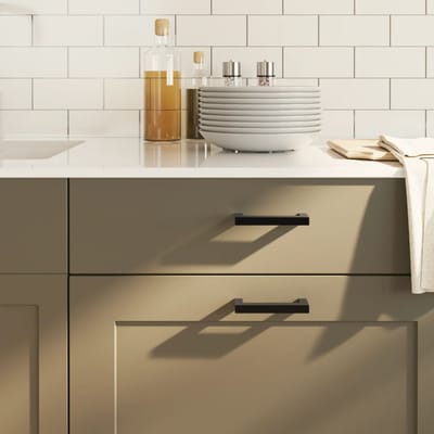 vidaXL - Handvatten - 20 - st - 96 - mm - roestvrij - staal - zwart