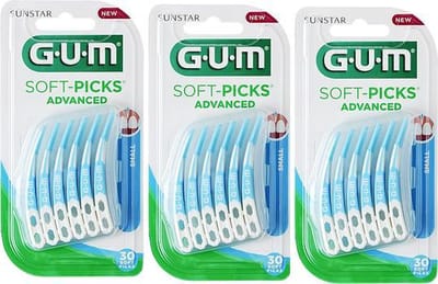 GUM Soft Picks Advanced Small - 3 x 30 stuks - Ragers - Voordeelverpakking