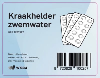 W'eau DPD testset inclusief tabletten - Chloor en pH voor zwembad