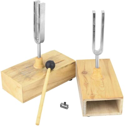 Stemvork Set - Trillingsvorken Geluid - Wetenschappelijke Experimenten - 440 HZ Frequentie - 2 Stuks - Niet gespecificeerd