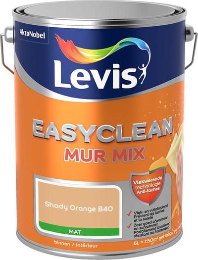 Levis - Easyclean Mur Mat Mix - Shady Orange B40 - Mengverf - 5 L