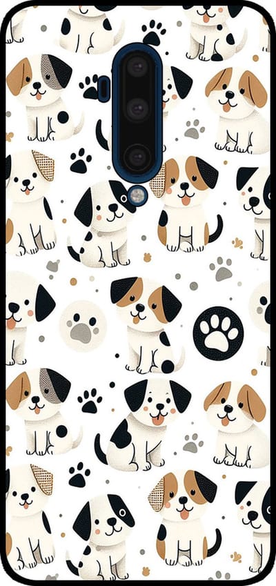 Smartphonica Telefoonhoesje Geschikt voor OnePlus 7T Pro met honden opdruk - TPU backcover case dog design geschikt voor OnePlus 7T Pro