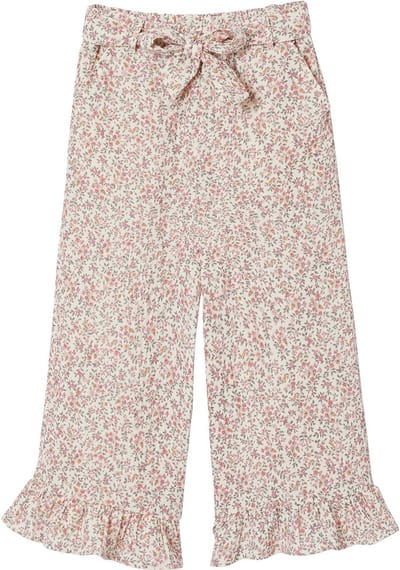 Vertbaudet Korte broek voor meisjes met ruches van katoenen gaas