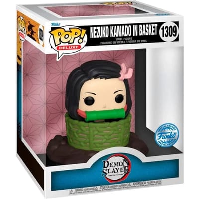 Beeldje Funko Pop Deluxe Demon Slayer Kimetsu no Yaiba Nezuko Kamado in Basket Exclusive