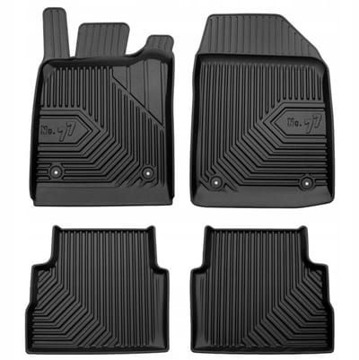 Frogum No.77 Automatenset - Geschikt voor Opel Vectra C Sedan (2002-2008) - 4-delig - Perfecte Pasvorm - TPE Rubber - Hoge Rand 4cm - Geurloos - Zwart
