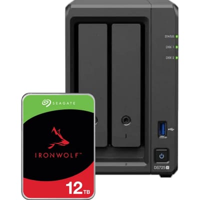 Synology DS725+ + Seagate Ironwolf 12TB