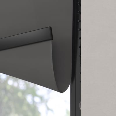 Dutchblinds Rolgordijn - lichtdoorlatend - Antraciet - 65x190cm - Raamdecoratie op maat