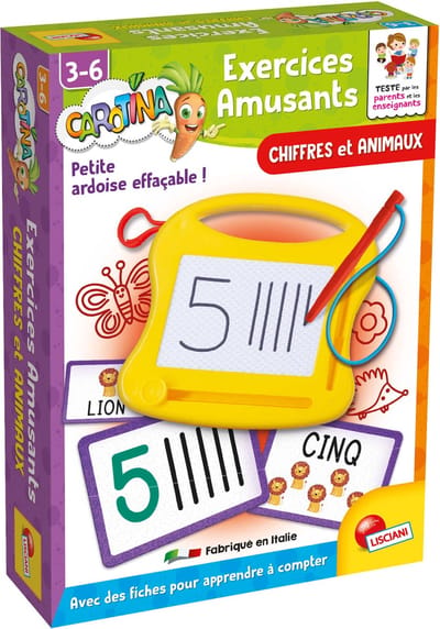 Lisciani carotina exercices amusants chiffres et animaux - fr