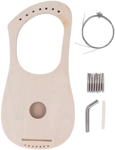 Allecto - Lierharp - 7 Snaren Diy Kit - Muzikaal plezier - Basswood