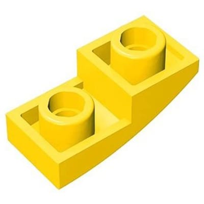 10 STUKS 24201 Schuin Gebogen 2 X 1 X 2/3 Omgekeerd Blok Moc Kleur Accessoires Werkt Met Baksteen DOE-HET-ZELF Kinderspeelgoed 10PCS yellow